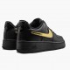 Nike Air Force 1 Černá Metallic Zlato Removable Swoosh Pack CT2252 001 Sportovní obuv