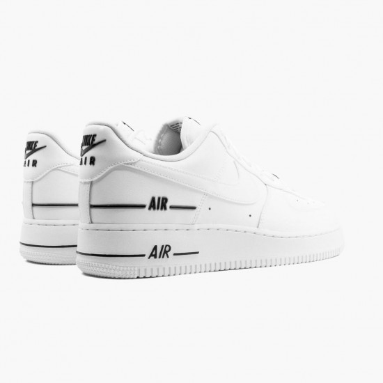 Nike Air Force 1 Low Double Air Low Bílý Černá CJ1379 100 Sportovní obuv