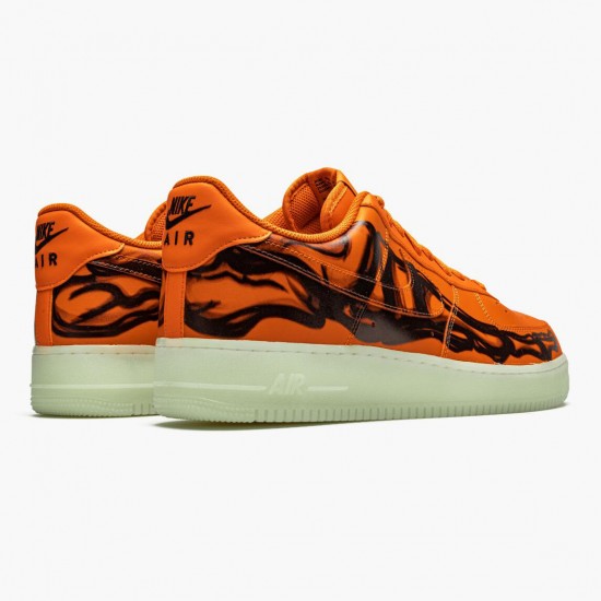 Nike Air Force 1 Low Oranžovýý Skeleton CU8067 800 Sportovní obuv