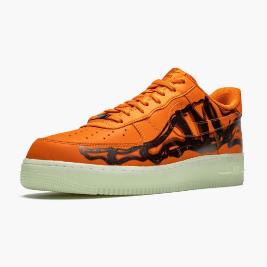 Nike Air Force 1 Low Oranžovýý Skeleton CU8067 800 Sportovní obuv