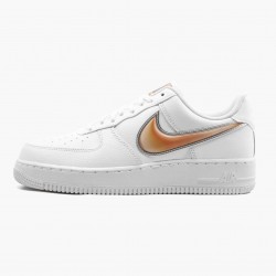 Nike Air Force 1 Low Oversized Swoosh Bílý Oranžovýý Peel AO2441 102 Sportovní obuv