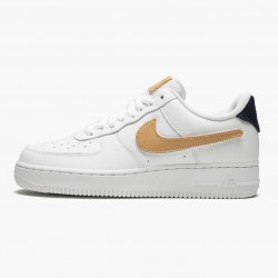 Nike Air Force 1 Low Removable Swoosh Pack Bílý Vachetta Tan CT2253 100 Sportovní obuv