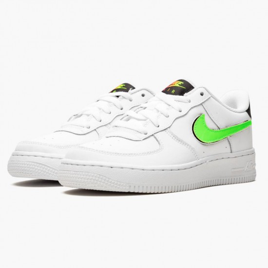 Nike Air Force 1 Low Removable Swoosh Bílý Zelená Strike AR7446 100 Sportovní obuv