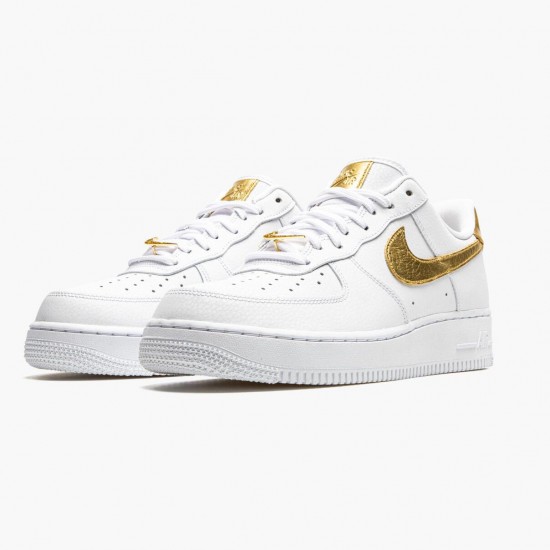 Nike Air Force 1 Low Bílý Metallic Zlato DC2181 100 Sportovní obuv