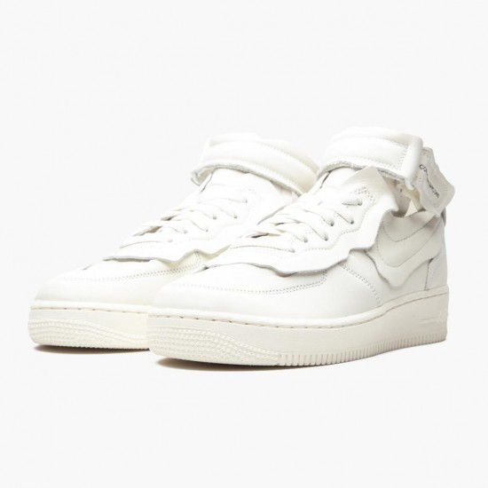 Nike Air Force 1 Mid Comme des Garcons Bílý DC3601 100 Sportovní obuv