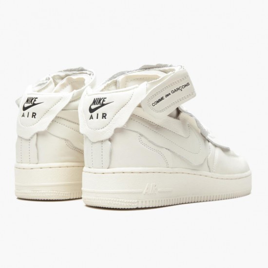 Nike Air Force 1 Mid Comme des Garcons Bílý DC3601 100 Sportovní obuv