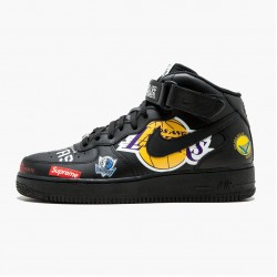 Nike Air Force 1 Mid Supreme NBA Černá AQ8017 001 Sportovní obuv