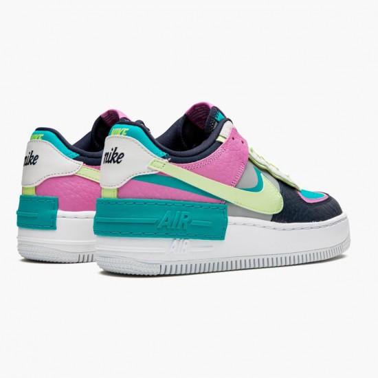 Nike Air Force 1 Shadow Barely Volt Oracle Aqua CK3172 001 Dámské Sportovní obuv