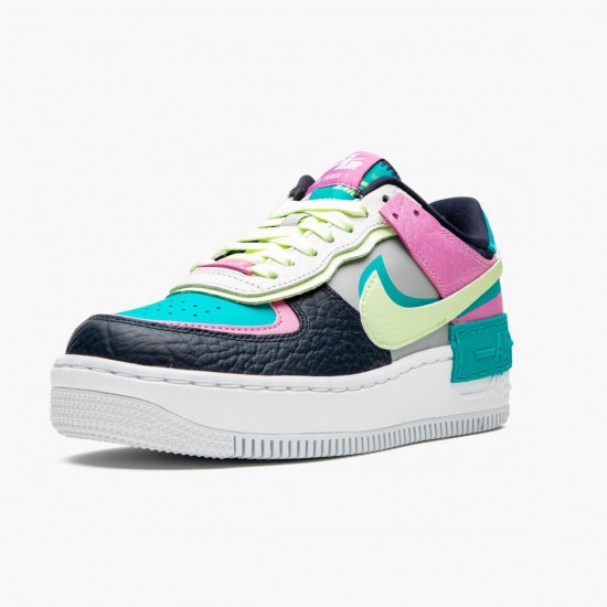 Nike Air Force 1 Shadow Barely Volt Oracle Aqua CK3172 001 Dámské Sportovní obuv