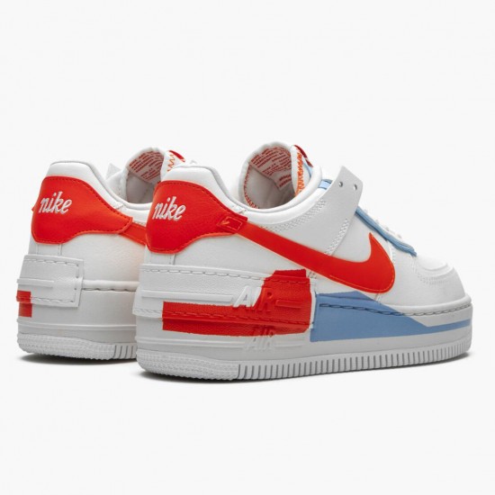 Nike Air Force 1 Shadow Summit Bílý Team Oranžovýý CQ9503 100 Sportovní obuv