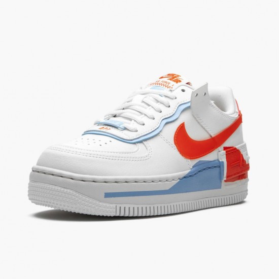 Nike Air Force 1 Shadow Summit Bílý Team Oranžovýý CQ9503 100 Sportovní obuv