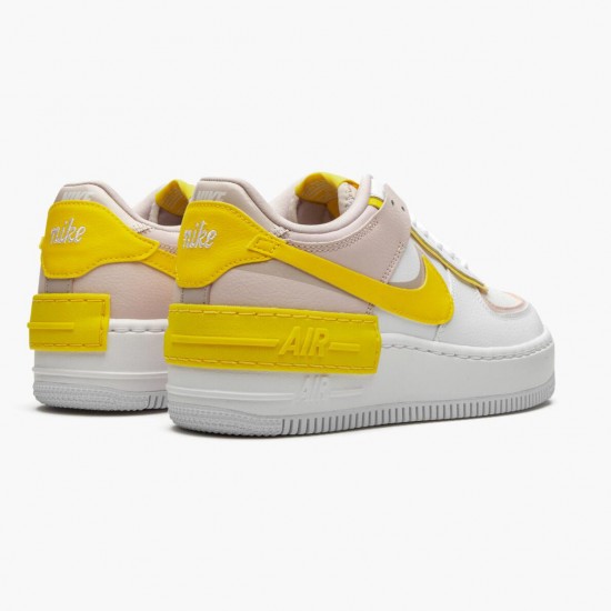 Nike Air Force 1 Shadow Bílý Barely Rose Speed Žlutý CJ1641 102 Dámské Sportovní obuv