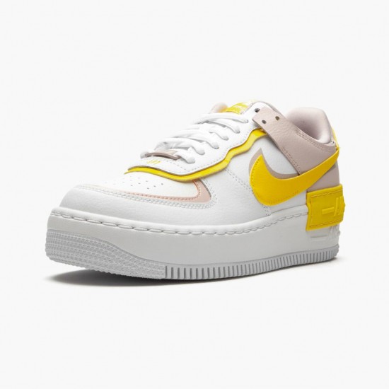 Nike Air Force 1 Shadow Bílý Barely Rose Speed Žlutý CJ1641 102 Dámské Sportovní obuv