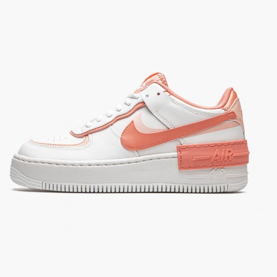 Nike Air Force 1 Shadow Bílý Coral Růžový CJ1641 101 Sportovní obuv