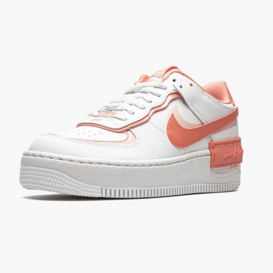 Nike Air Force 1 Shadow Bílý Coral Růžový CJ1641 101 Sportovní obuv