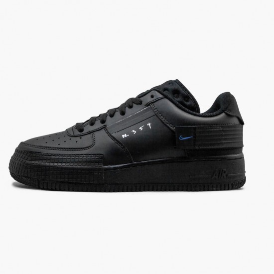 Nike Air Force 1 Type Černá Royal AT7859 001 Sportovní obuv