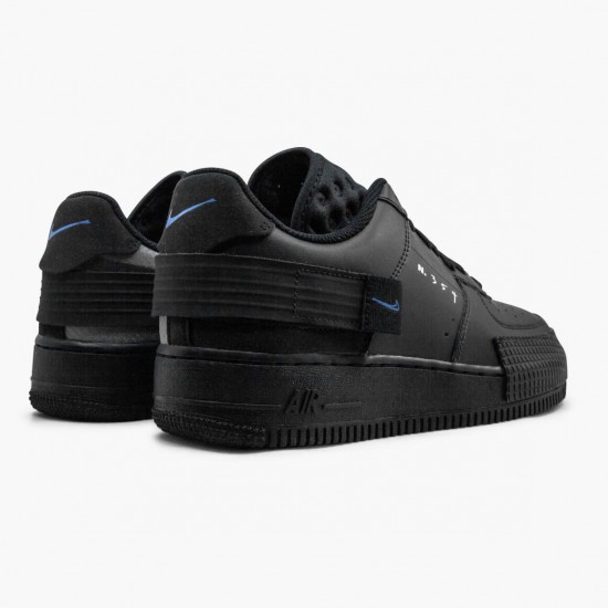 Nike Air Force 1 Type Černá Royal AT7859 001 Sportovní obuv