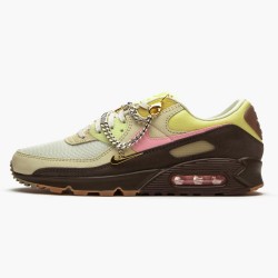 Nike Air Max 90 Cuban Link Velvet Hnědý CZ0469 200 Dámské Běžecké Boty 