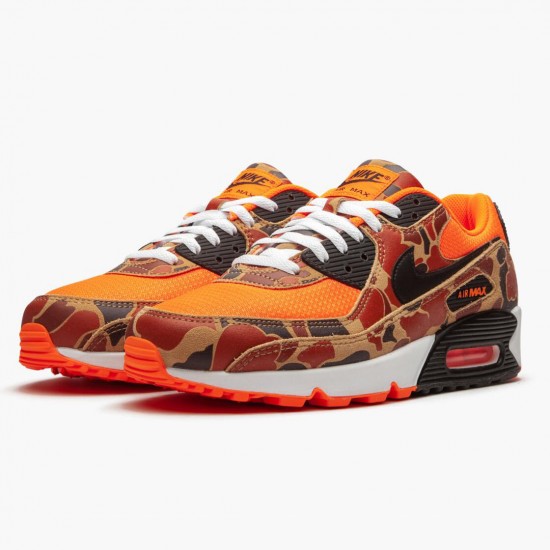 Nike Air Max 90 Duck Camo Oranžovýý CW4039 800 Běžecké Boty