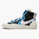 Nike Blazer Mid sacai Bílý Černá Legend Modrý BV0072 001 Sportovní obuv