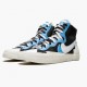 Nike Blazer Mid sacai Bílý Černá Legend Modrý BV0072 001 Sportovní obuv