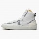 Nike Blazer Mid sacai Bílý Šedá BV0072 100 Sportovní obuv