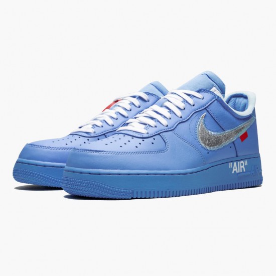 Nike Air Force 1 Low Off Bílý MCA University Modrý