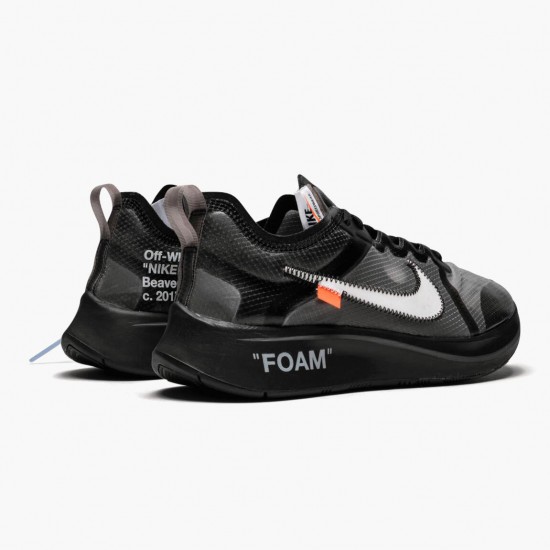 Nike Zoom Fly Off Bílý Černá Stříbrný AJ4588 001 Sportovní obuv