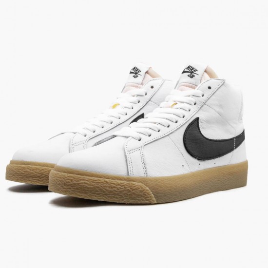 Nike SB Zoom Blazer Mid ISO Oranžovýý Label Bílý Gum CD2569 100 Sportovní obuv