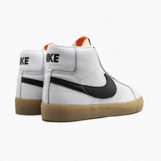 Nike SB Zoom Blazer Mid ISO Oranžovýý Label Bílý Gum CD2569 100 Sportovní obuv