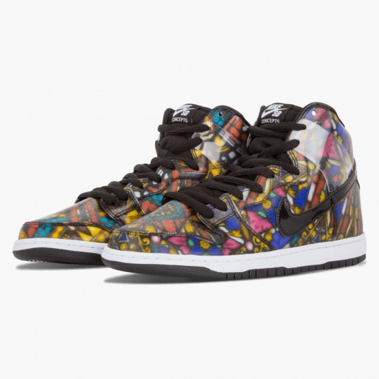 Nike Dunk SB High Cncpts Stained Glass 313171 606 Sportovní obuv