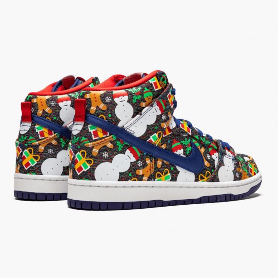 Nike SB Dunk High Concepts Ugly Christmas Sweater 881758 446 Sportovní obuv