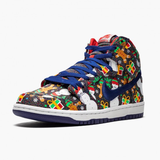 Nike SB Dunk High Concepts Ugly Christmas Sweater 881758 446 Sportovní obuv