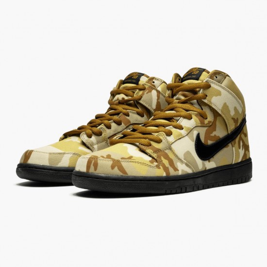 Nike SB Dunk High Pro Desert Camo BQ6826 200 Sportovní obuv