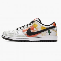 Nike SB Dunk Low Raygun Tie Dye Bílý BQ6832 101 Sportovní obuv