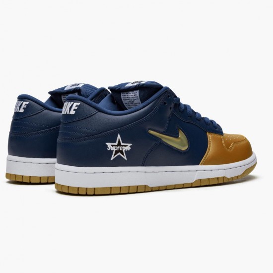 Nike SB Dunk Low Supreme Jewel Swoosh Zlato CK3480 700 Pánské Sportovní obuv