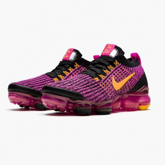 Nike Air VaporMax Flyknit 3 Laser Fuchsia Laser Oranžovýý AJ6910 600 Dámské Běžecké Boty