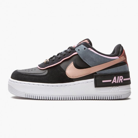 Wmns Air Force 1 Low Shadow Černá Light Arctic Růžový Claystone Červené CU5315-001