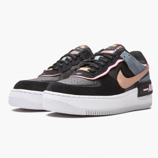 Wmns Air Force 1 Low Shadow Černá Light Arctic Růžový Claystone Červené CU5315-001