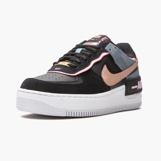 Wmns Air Force 1 Low Shadow Černá Light Arctic Růžový Claystone Červené CU5315-001