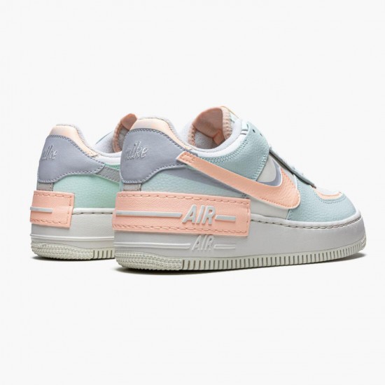 Wmns Air Force 1 Shadow Barely Zelená Crimson Tint Běžecké Boty CU8591 104