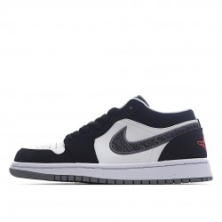 Air Jordan 1 Low Černá Bílý Wolf Šedá Infrared 23 553558-029 AJ1 Tenisky