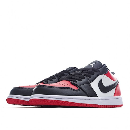 Air Jordan 1 Low Červené Černá Toe 553558-618 AJ1 Tenisky