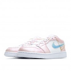 Air Jordan 1 Low Bílý Růžový 553560-130 Dámské AJ1 Tenisky