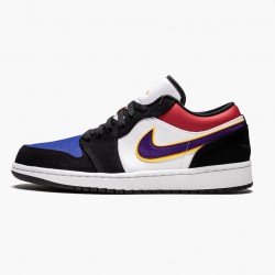 Air Jordan 1 Low "Lakers Top 3" CJ9216 051 Černá/Field Nachový-Bílý AJ1 Jordánské boty