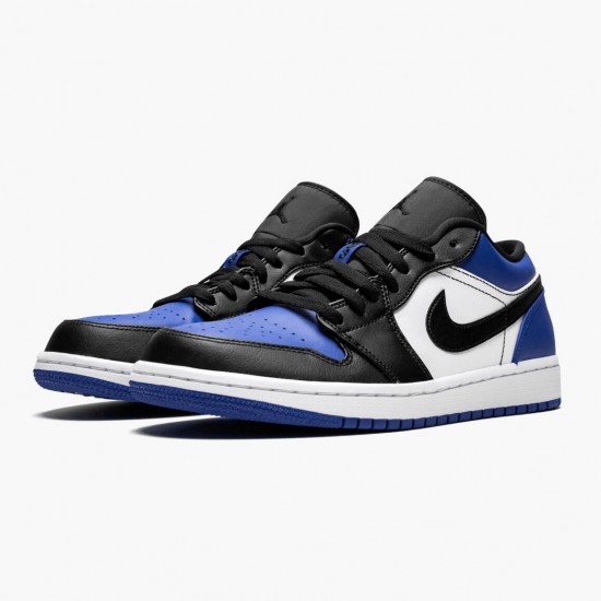 Air Jordan 1 Low Royal Toe CQ9446 400 Sport Royal/Černá-Bílý AJ1 Jordánské boty