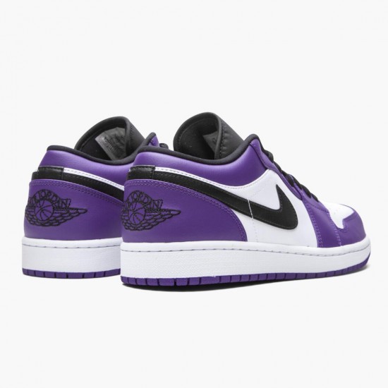 Air Jordan 1 Retro Low Court Nachový 553558 500 Court Nachový/Černá-Bílý AJ1 Jordánské boty