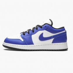 Air Jordan 1 Retro Low "Game Royal" 553560 124 Bílý/Game Royal-Černá AJ1 Jordánské boty