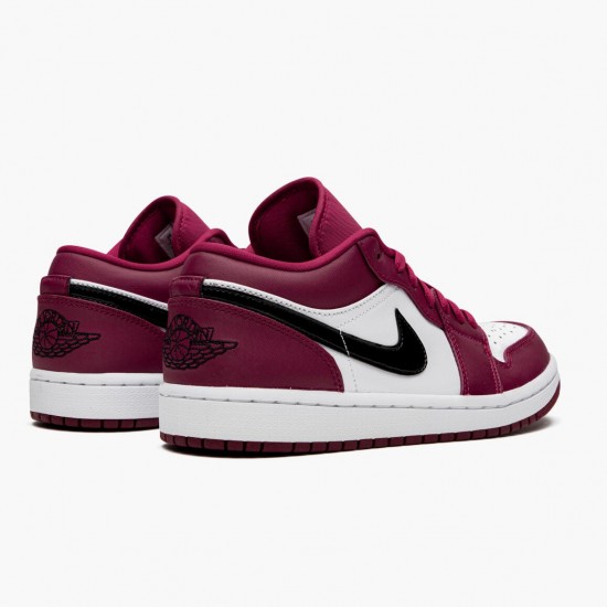 Air Jordan 1 Retro Low Noble Červené 553558 604 Noble Červené/Černá-Bílý AJ1 Jordánské boty