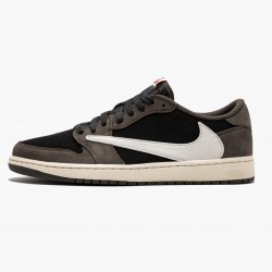 Air Jordan 1 Retro Low OG "SP Travis Scott" CQ4277 001 Černá/Sail-Dark Mocha/Universi AJ1 Jordánské boty